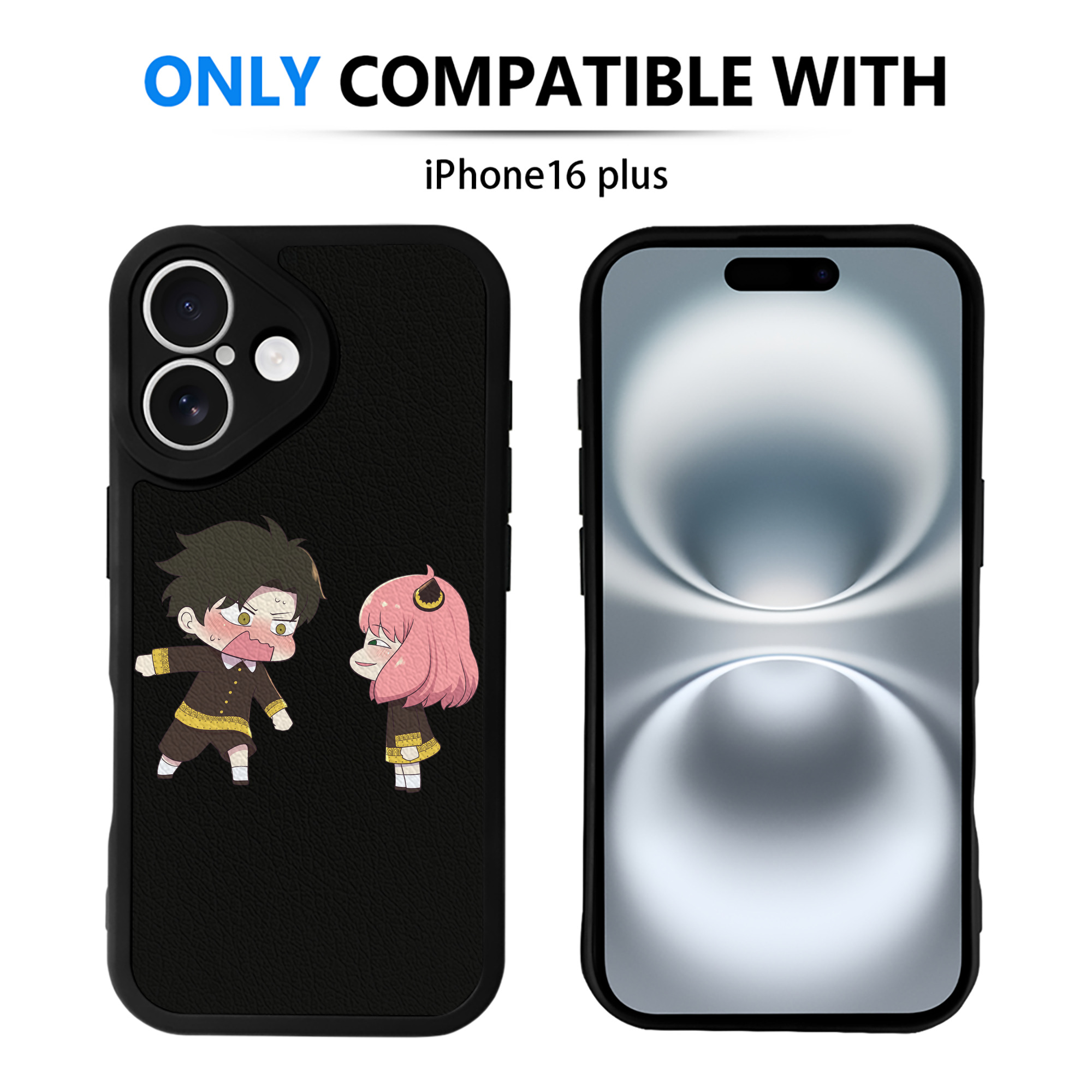 （画像用） SPY×FAMILY间谍家家酒 【iPhone 16シリーズ対応】シリコンスマホケース（レザー調） 材質：シリコン